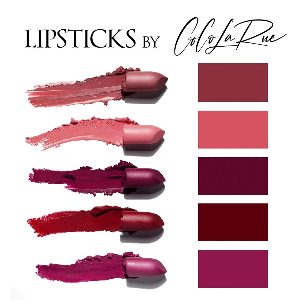 Coco La Rue Creamy Velvet Lipstick Lustrous Mauve Lipstick, High-Shine Plumping Lip Balm, Hydrating Lip Color (CLR-C 1 Russian)