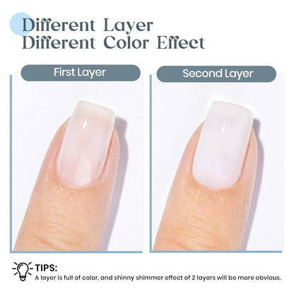 Milky White Gel Nail Polish, Jelly Sheer White Color Soak Off UV Gel Polish For Nail Art Salon French Manicure Home DIY 12mL 0.4 Fl Oz