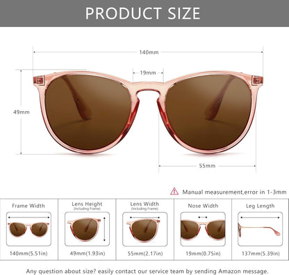 Vintage round Sunglasses for Women Men Classic Retro Designer Style