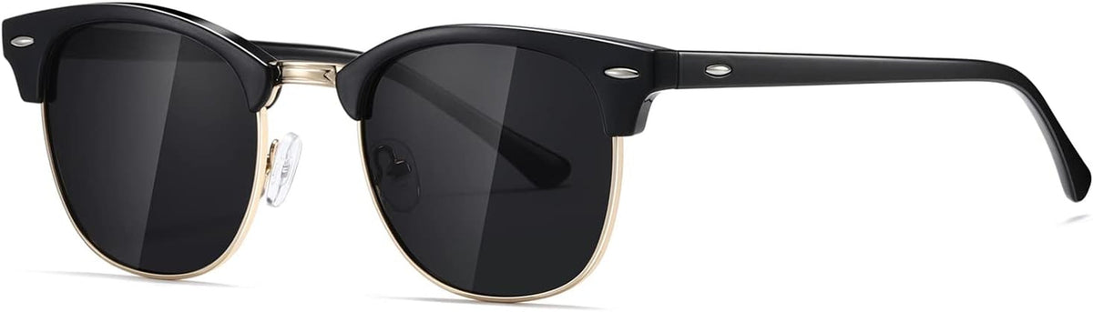 Polarized Sunglasses For Women And Men Semi Rimless Frame Retro Sun Glasses AE0369