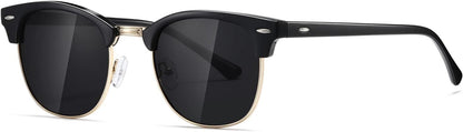 Polarized Sunglasses For Women And Men Semi Rimless Frame Retro Sun Glasses AE0369