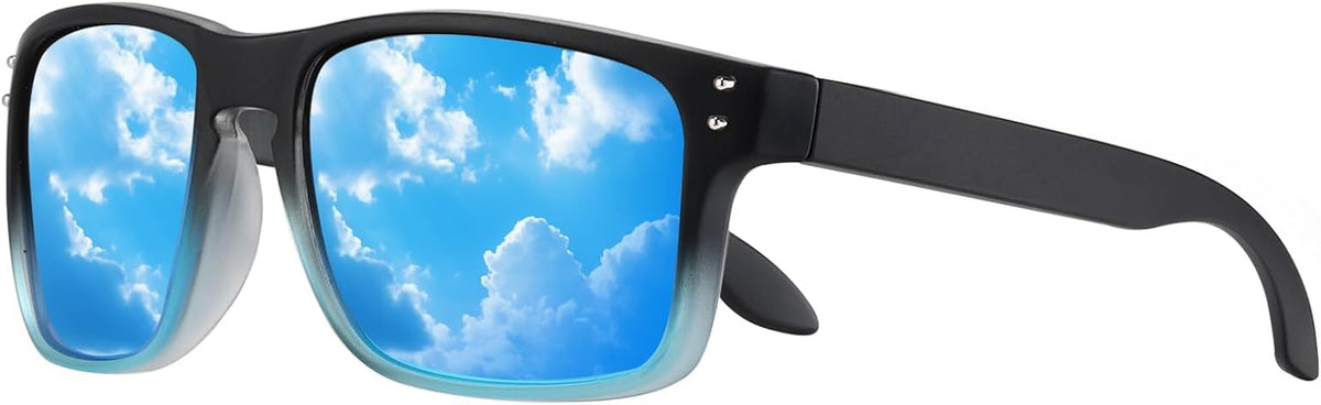 Polarized Sunglasses Men Womens - Retro Square Sun Glasses for Fishing Driving UV Protection