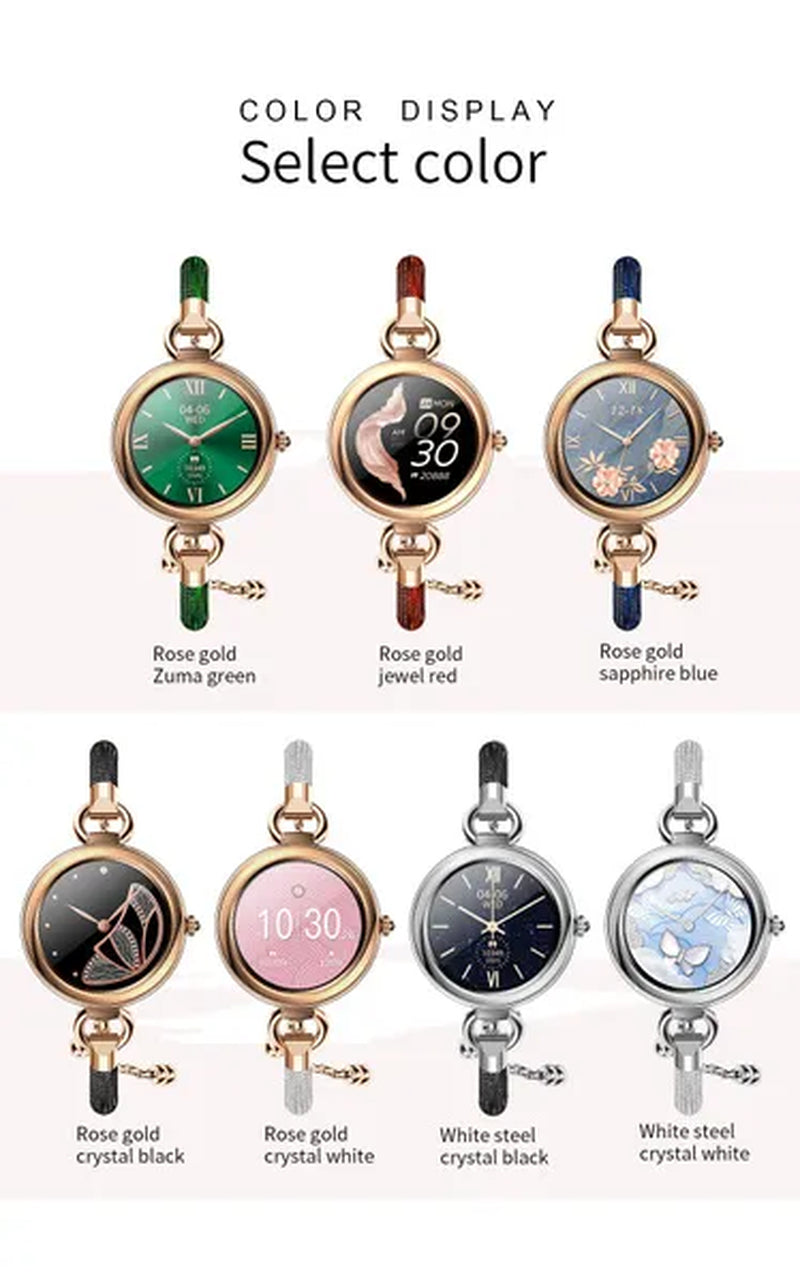2022 EIGIIS Fashion Smart Watch Full Touch Luxury Smartwatch Women Health Monitor Multi-sports Modes Fitness Bracelet For Ladies