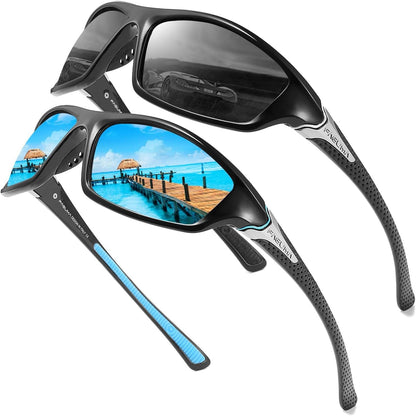 Sports Polarized Sunglasses For Men Cycling Driving Fishing 100% UV Protection
