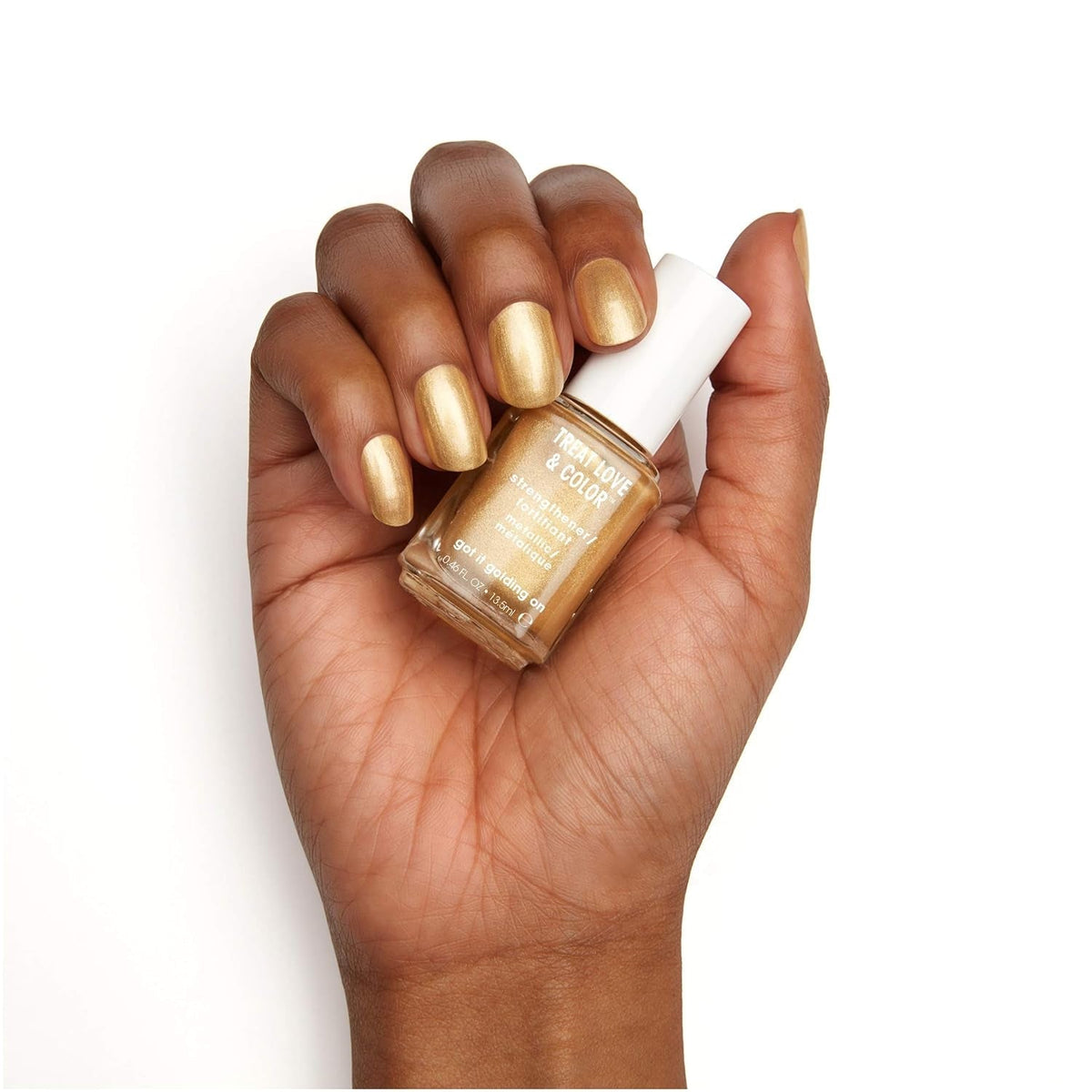 Treat Love & Color Nail Polish For Normal To Dry/Brittle Nails, Got It Golding On, 0.46 fl. oz.