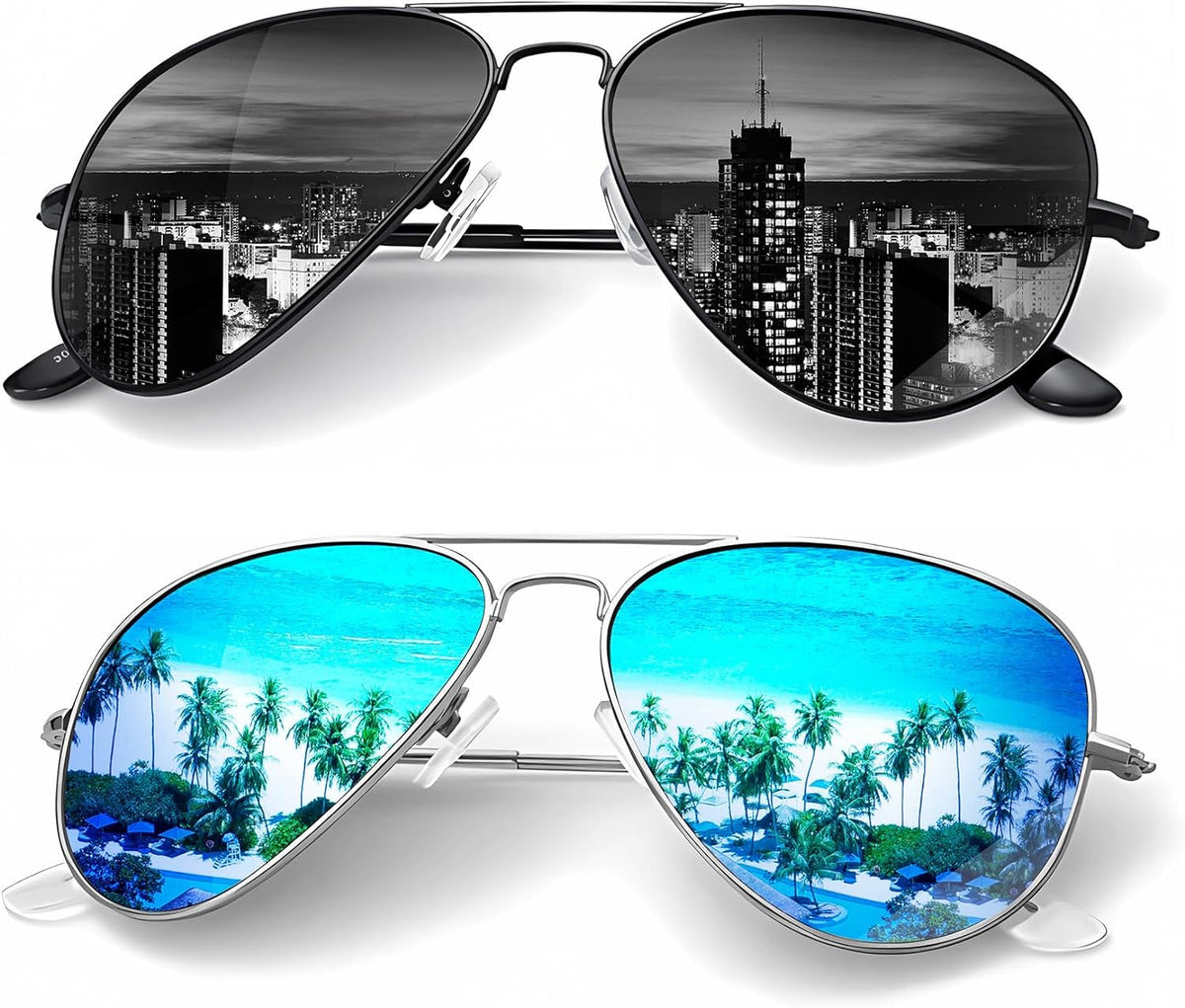 Classic Aviator Sunglasses for Men Women Driving Sun glasses Polarized Lens UV Blocking