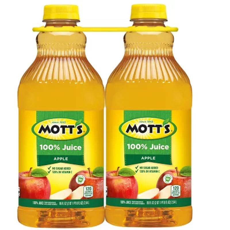 Mott'S 100% Apple Juice 86 Fl. Oz., 2 Pk.
