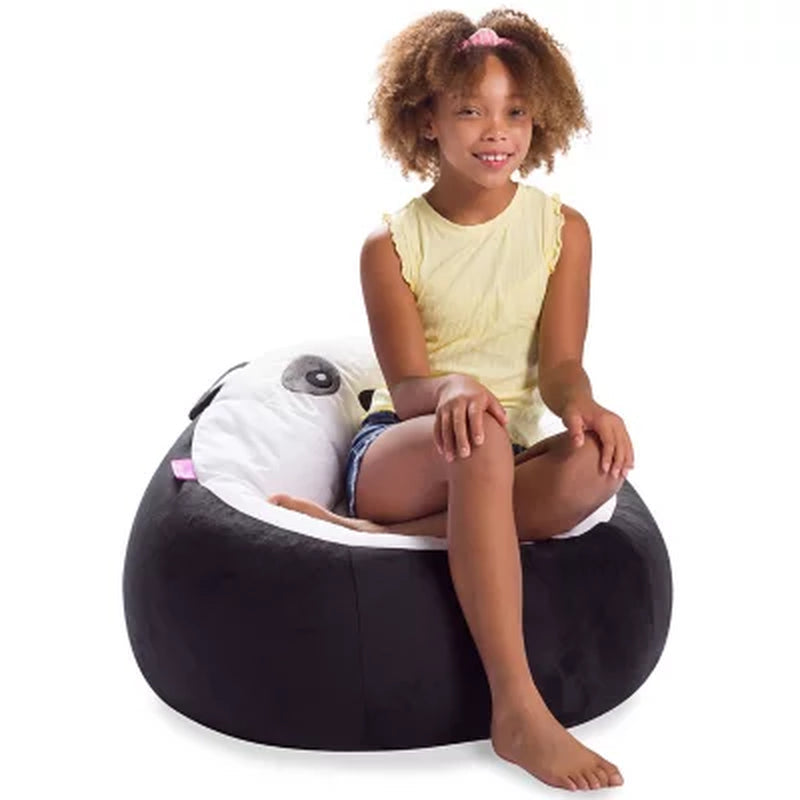 Posh Creations Panda Bean Bag Chair for Kids
