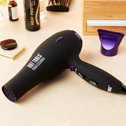 Pro Artist Tourmaline 2000 Turbo Hair Dryer | Lightweight with Quiet Blowout Results