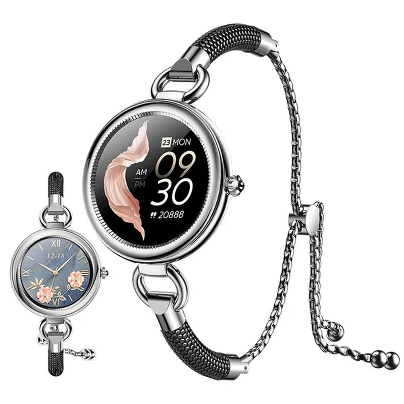 2022 EIGIIS Fashion Smart Watch Full Touch Luxury Smartwatch Women Health Monitor Multi-sports Modes Fitness Bracelet For Ladies