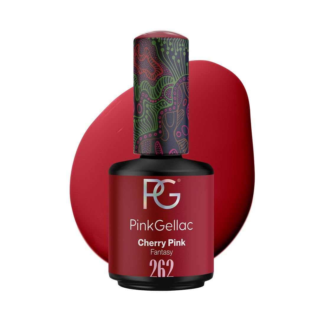 Neon Pink Gel Nail Polish 0.5 oz - Gel Nail Color Ruby Pink - Stunning Pink Nail Gel Polish with a Creamy Finish - Gel Color for Nail Art - UV Polish Made in the Netherlands