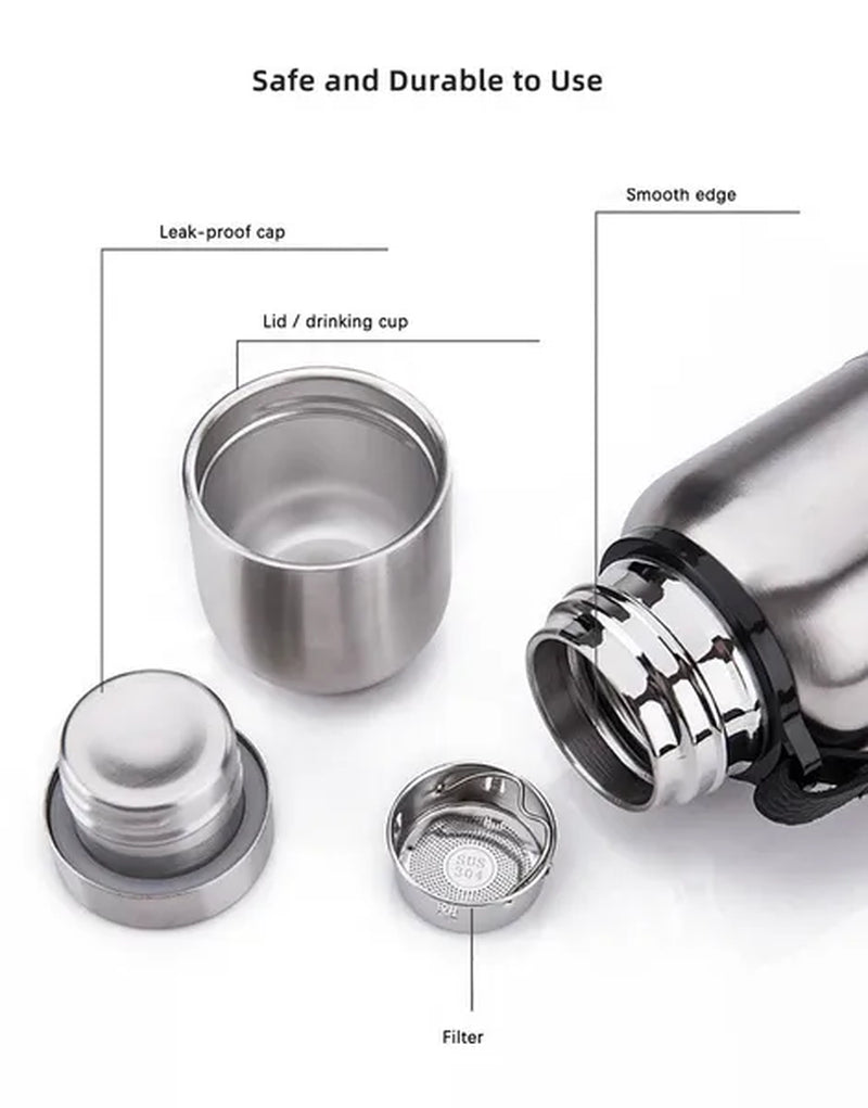 Hiking Double Wall Thermocup Stainless Steel Vacuum Flasks Thermos Cup Coffee Tea Milk Travel Mug Thermo Bottle Gifts