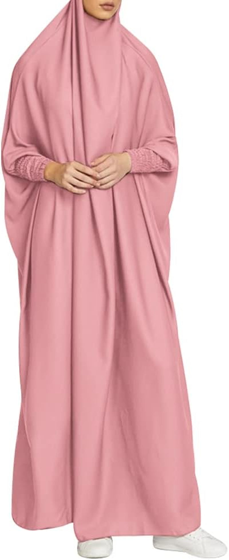 Muslim One Piece Prayer Hijab Dress Women Hooded Abaya Full Cover Islam Dubai Modest Robe