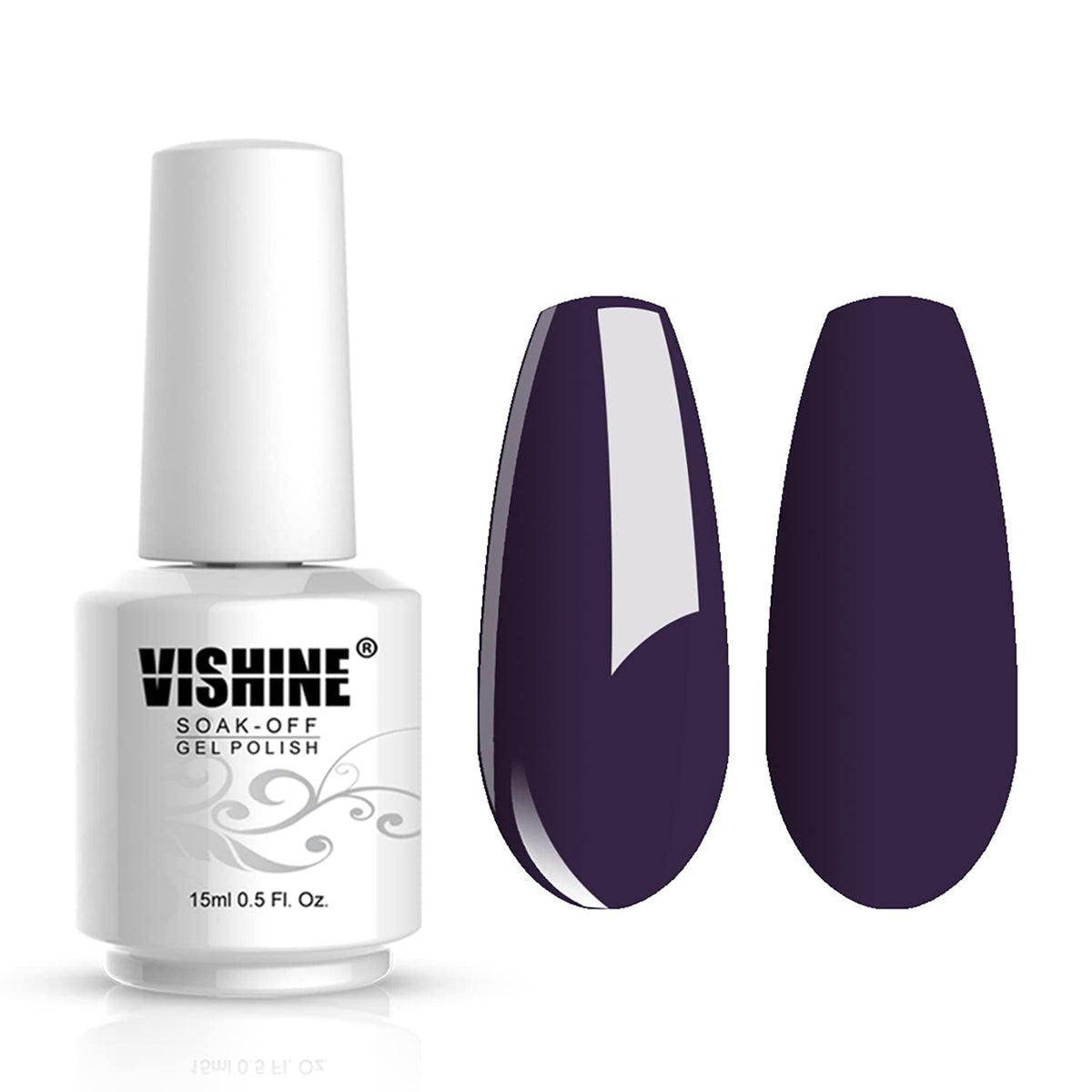 Nail Salon UV Manicure Polish Soak Off Gel Polish Nail Art Glitter White Smoke(788)