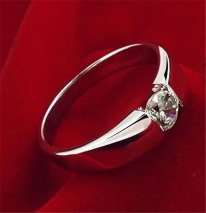 Luxury Fashion Man's and Woman's Diamond Wedding Ring 925 Sterling Silver Ring Titanium Steel Ring Engagement Bijoux Jewelry