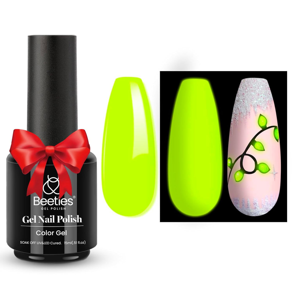 Beetles Gel Nail Polish, 1Pcs 15ml Electric Punk Bright Blue Color Gel Polish Soak Off Uv LED Gel Nail Art DIY Gel Nail Manicure for Girls Women Gifts Spring