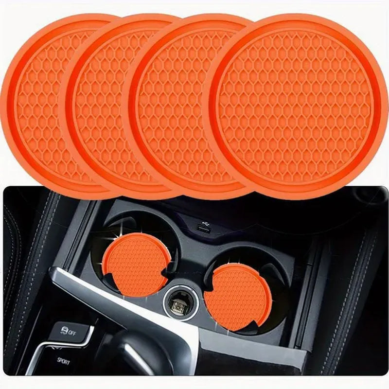 Car Interior With Car Cup Coaster - Anti-Slip & Universal Car Accessories