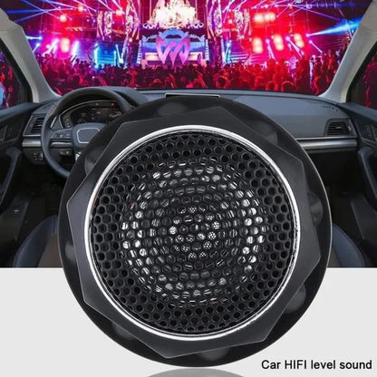 2Pcs 140W T280 High Efficiency ABS + Metal Mini Dome Tweeter Speakers for Car Audio System