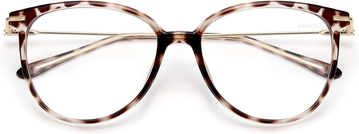 Blue Light Blocking Glasses Women/Men, Fashion Cat Eye Fake Eyeglasses UV Ray Filter Computer Gaming Glasses (Light Black Frames/Transparent Lens)