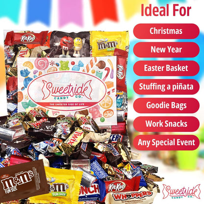 Chocolate Candy Variety Pack Assorted Bulk Candy, Ideal Bag of Candy for Kids, Adults, Perfect Chocolate Mix for Treat Bowls, 5 LB