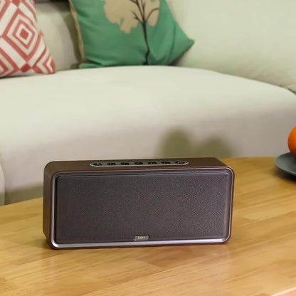 Soundbox XL Bluetooth Speaker with Subwoofer, 32W Loud Sound with Booming Bass, Dual DSP Technologies, 10H Playtime, USB-C, TWS, 2.1 Audio Channel for Home, Indoor and Office - Gold