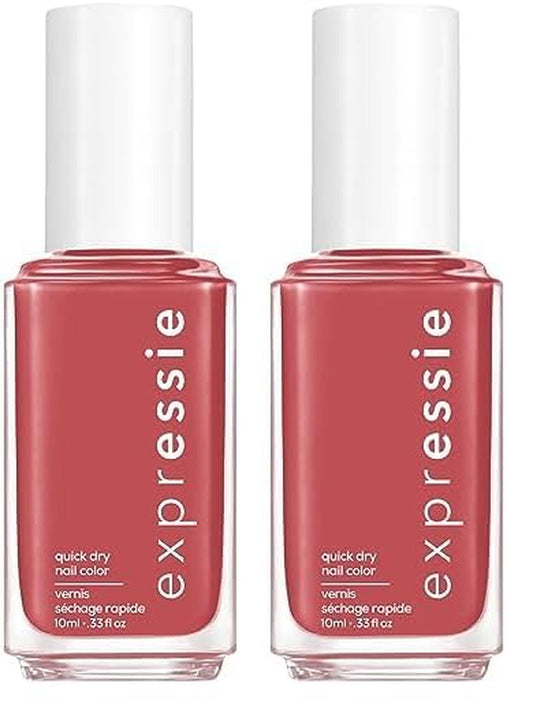 Expr, Quick-Dry Nail Polish, 8-Free Vegan, Nude Pink, Party Mix & Match, 0.33 Fl Oz (Pack of 2)
