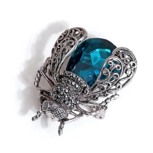 Crystal Insect Brooch Beetles Brooches Pin Fashion Brooch For Women Pins Scarf Clip Jewelry Broach Bouquet