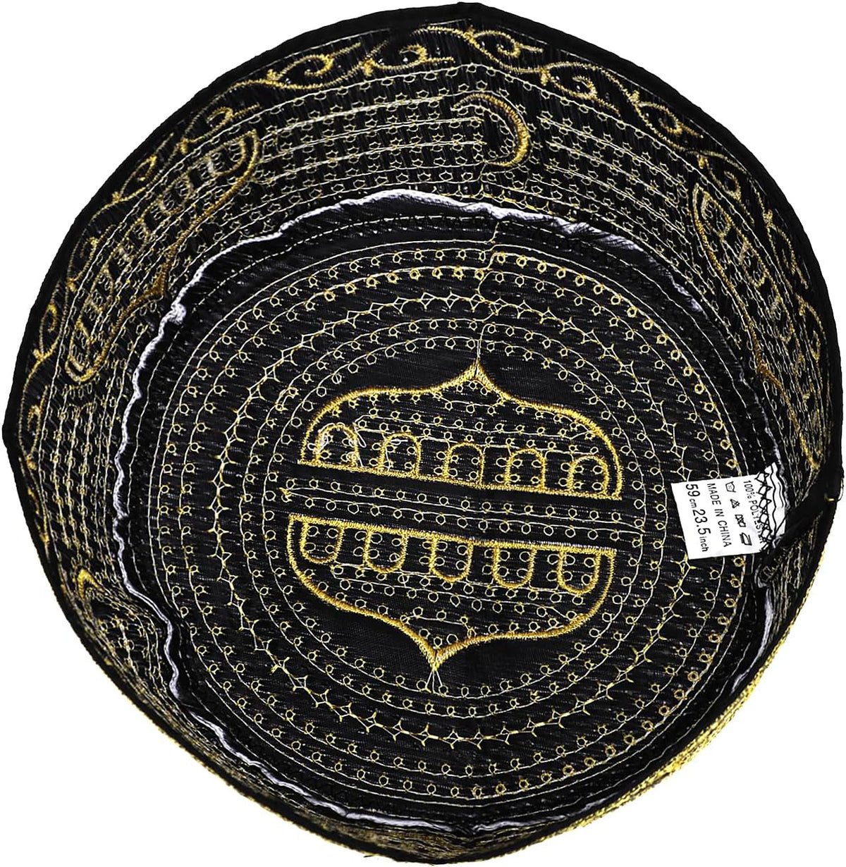 Islamic Men Prayer Kufi Hat Muslim Arabian Embroidered Skull Cap Arab Indian Religious Praying Cap Ramadan Eid Gift