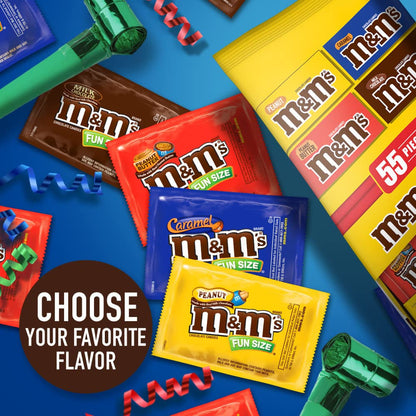 Fun Size Milk Chocolate, Peanut, Peanut Butter & Caramel Candy Variety Pack, 30.35 Oz/55 Ct Bulk Candy Bag