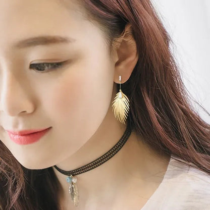 Delysia King  Leaf earrings