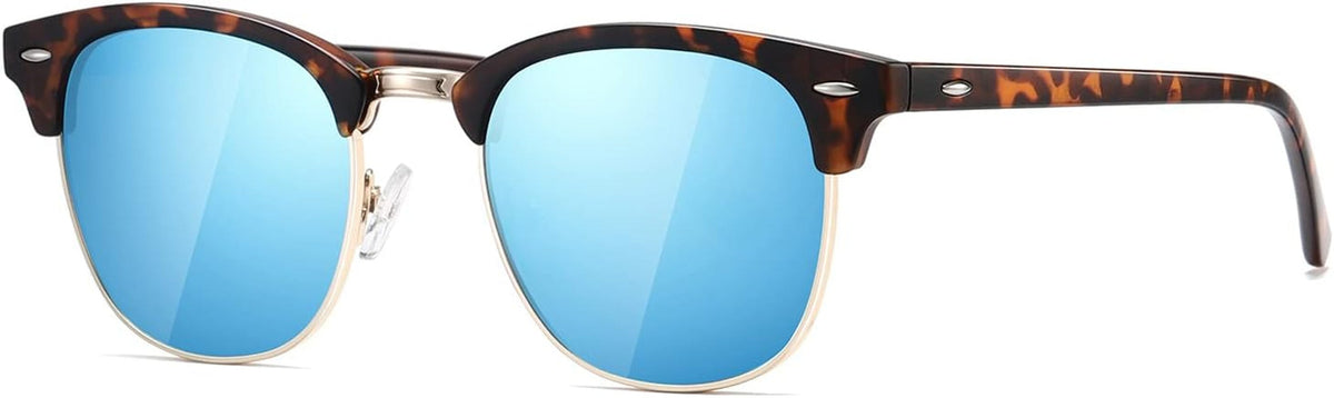 Polarized Sunglasses For Women And Men Semi Rimless Frame Retro Sun Glasses AE0369
