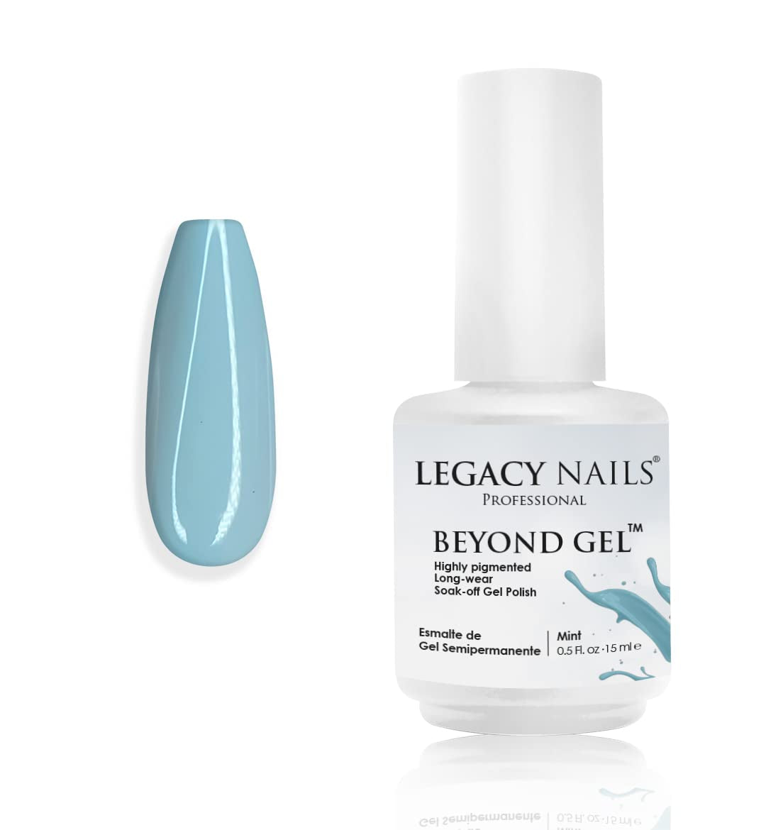 Professional Beyond Gel Soak-Off Nail Gel Polish Full Coverage Highly Pigmented Gel Nail Polish (BEYOND GEL - NATURAL 1/2 OZ)