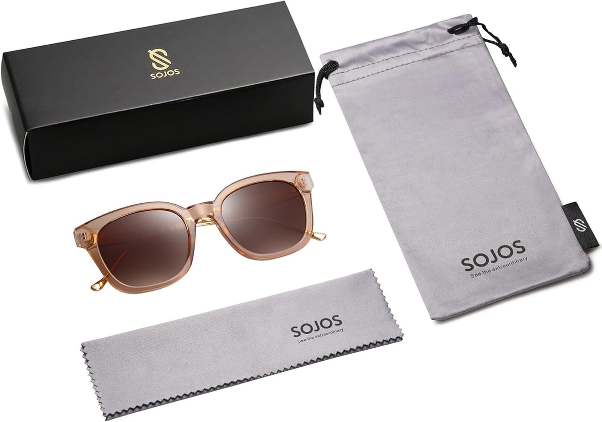 Classic Square Polarized Sunglasses Womens Mens Retro Trendy UV400 Sunnies SJ2050