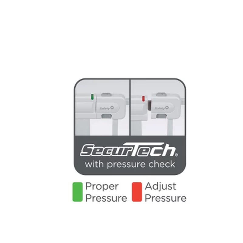 Safety 1St Easy Install Walk-Through Gate, 38" X 28", White, Choose Pack Size