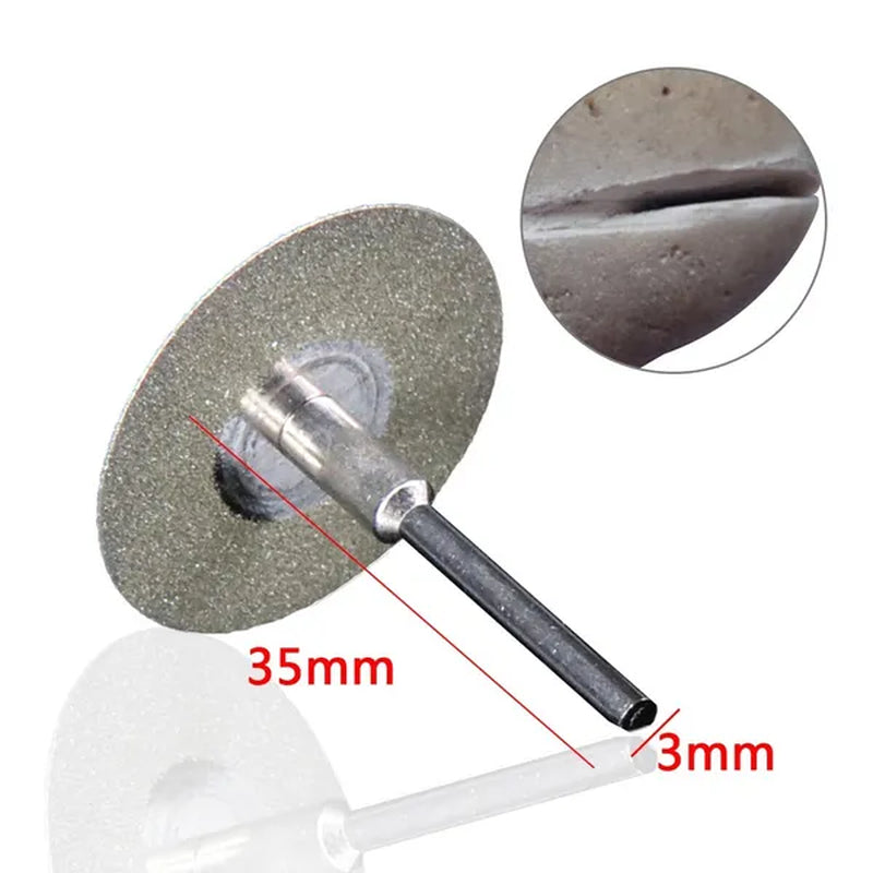 New 1 Pack  12 Pcs Hot Tool Mini Cutting Disc For Rotory Accessories Diamond Grinding Wheel Rotary Circular Saw Blade Abrasive Diamond Disc