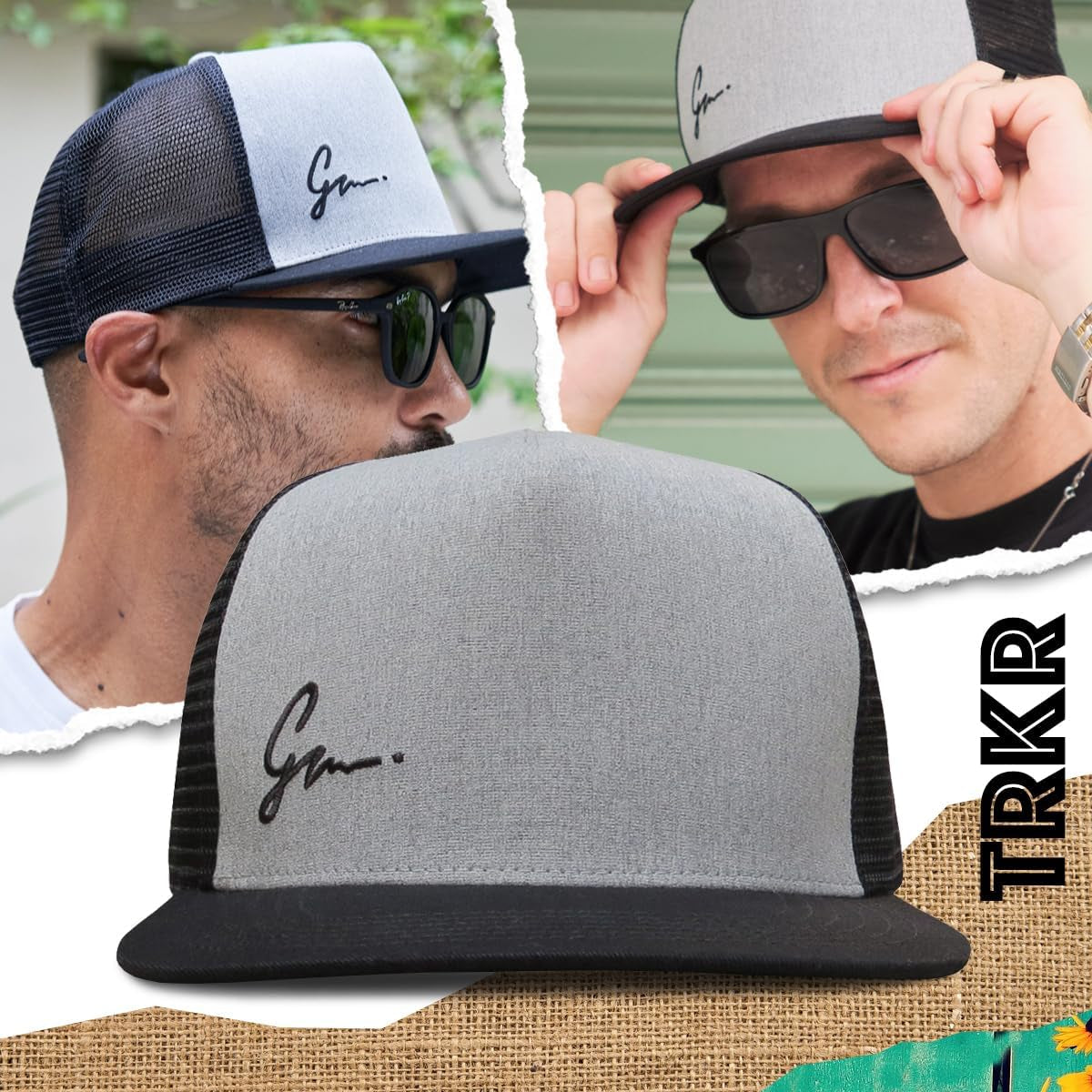 Trucker Hat for Men & Women. Snapback Mesh Caps