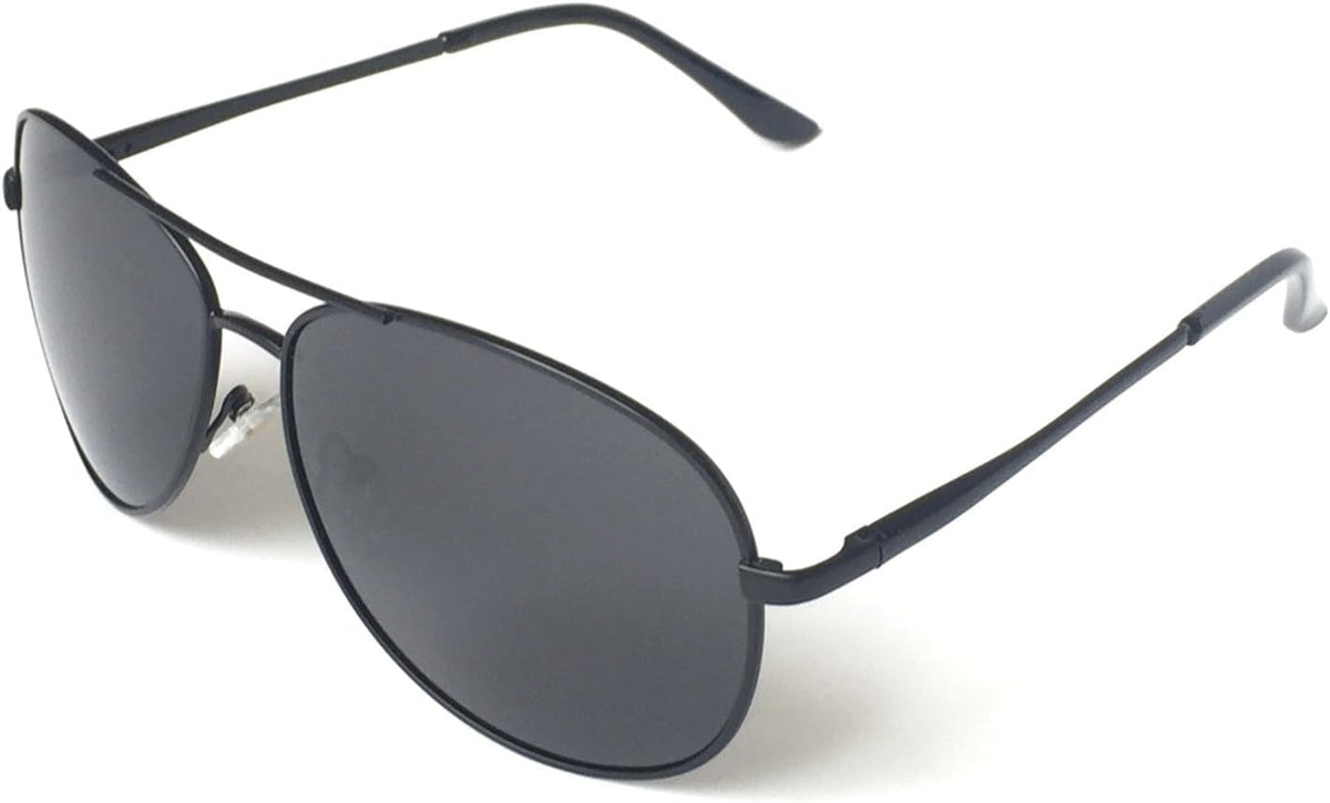 Premium Military Style Classic Aviator Sunglasses, Polarized, 100% UV Protection for Men Women