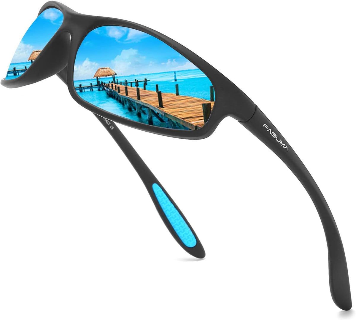 Polarized Sports Sunglasses for Men Cycling Driving Fishing UV400 Protection