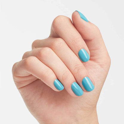 OPI Nail Lacquer, Can’t Find My Czechbook, Blue Nail Polish, 0.5 fl oz