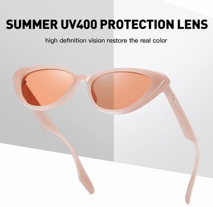 Retro Vintage Narrow Cat Eye Sunglasses for Women Men 90s Small Chic Style Trendy Sunnies UV400 Protection FZN7514