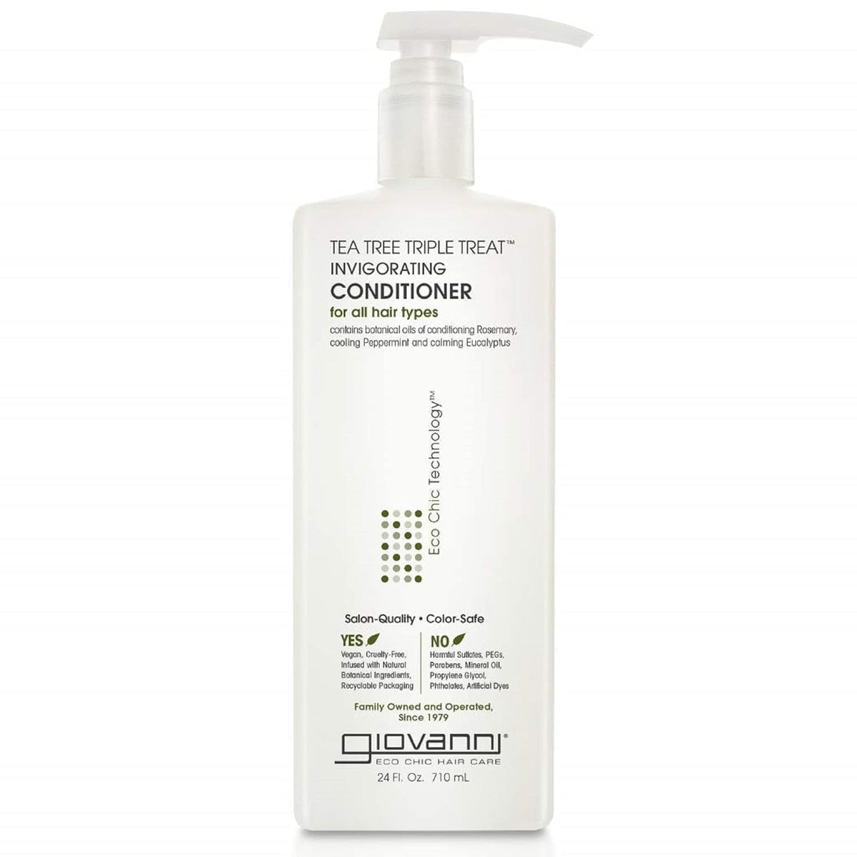 Tea Tree Triple Treat Invigorating Conditioner - Cooling Peppermint, Eucalyptus, Rosemary, Helps Dry Flaking Scalp, Paraben Free, Helps to Moisturize, Smooth & Detangle - 24 Oz (1 Pack)