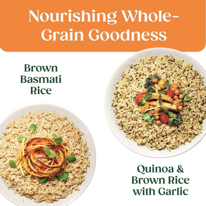 Organic Rice Variety Pack Quinoa and Brown Rice with Garlic & Whole Grain Brown Basmati Rice 8.5 Oz. (Pack of 6)
