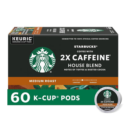 K-Cup Coffee Pods, Medium Roast Coffee, Pike Place Roast for Keurig Brewers, 100% Arabica, 6 boxes (60 pods total)