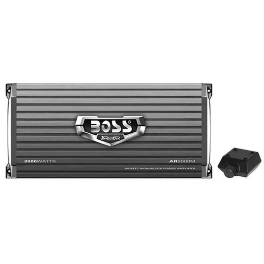 Boss Armor AR2000M 2000 Watt Monoblock A/B Amplifier Car Audio Amp and Bass Remote
