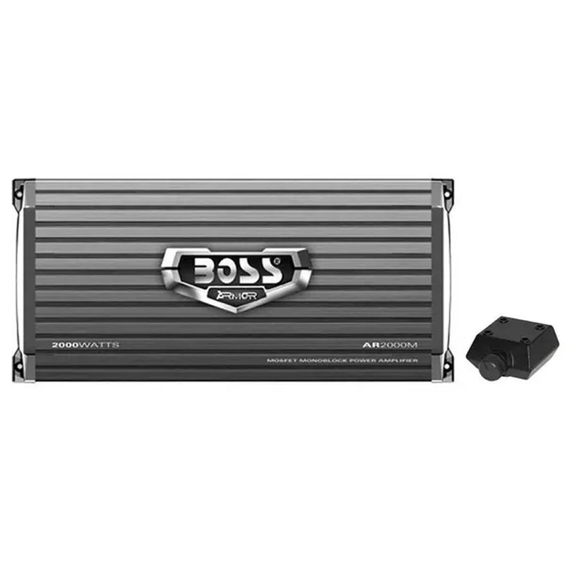 Boss Armor AR2000M 2000 Watt Monoblock A/B Amplifier Car Audio Amp and Bass Remote