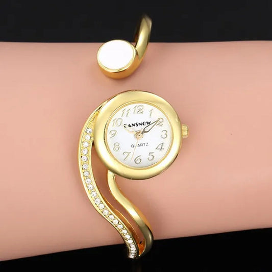 New Luxury Lady Watches Bracelet Watch Gold Silver Small Dial Dress Quartz Wristwatch Gift for Women Fashion