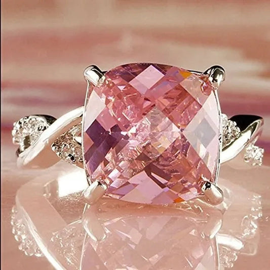Jewelry Fashion Engagement Red Ruby Rings Gifts