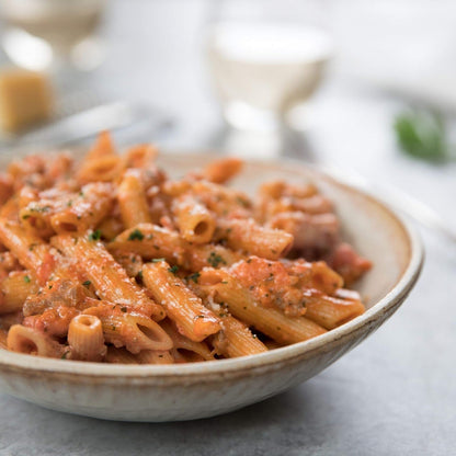 Whole Grain Brown Rice Penne Pasta - Whole Grain Pasta, Organic Pasta, Gluten Free, Dairy Free, Brown Rice Pasta, Made in Italy - 12 Oz, 4 Pack