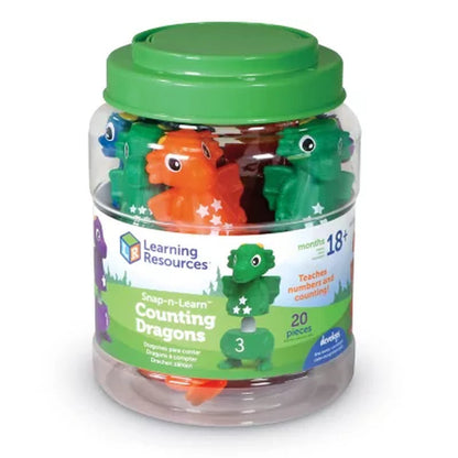 Learning Resources Snap-N-Learn Counting Dragons, Mixed Media