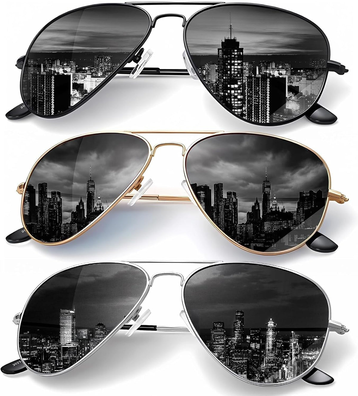 Classic Aviator Sunglasses for Men Women Driving Sun glasses Polarized Lens UV Blocking